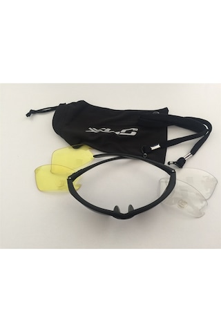 Xlc Gözlük Fıdschı Sg-C08 Siyah Çerçeve 3 Renkli Cam 2021 Model Siyah