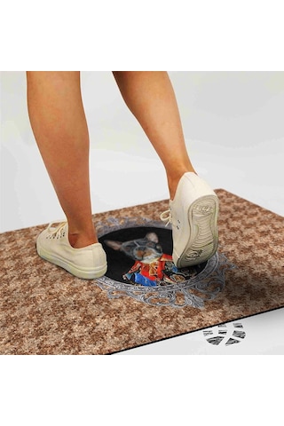 Ayrex Tasarımlı Dekoratif Kapı Önü Paspas, Dış Mekan/ev İçi/banyo/mutfak/yatak Odası/giriş Paspasları Mr Bu Diğer