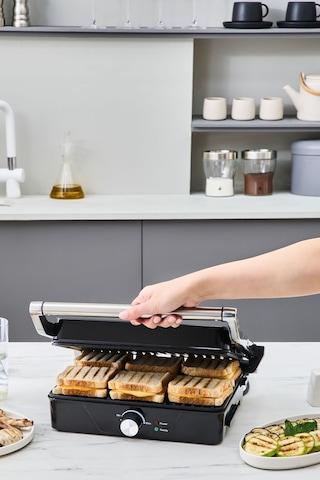 Cookplus x Karaca Inox 2000w Izgara ve Tost Makinesi 4 Dilim