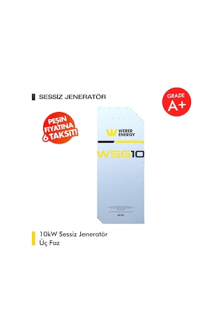 Werer Energy 10kW LiFePO4 Lityum Demir Fosfat Tri Faz Sessiz Jeneratör