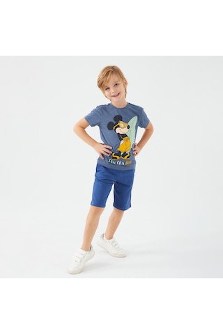 Mickey Mouse D4785-3 Çocuk Lacivert Melanj Alt Üst Takım