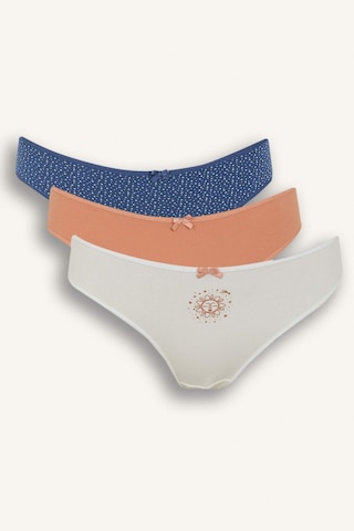 DeFacto 3'lü Brief Külot-Fall in Love E4921AX25SPIN33