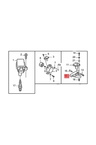 Ateşleme Eksantrik Mili Konum Sensörü Braketi 30637802 Volvo İçin
