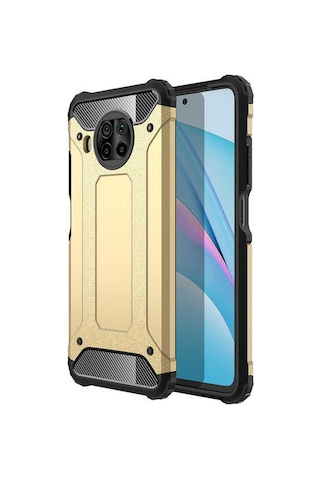 Noktaks - Xiaomi Uyumlu Xiaomi Mi 10t Lite 5g - Kılıf Çift Katman Zırh Tank Crash Military Kapak - Kırmızı