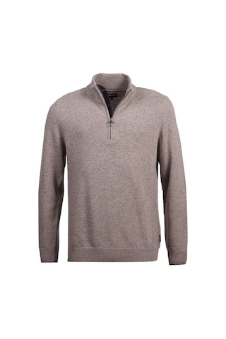 Barbour Holden Half Zip Kazak Ol76 Military Marl Kahverengi