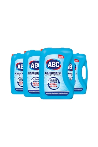 Abc Ultra Çamaşır Suyu 3,25 Lt Karbonatlı 4'Lü Paket