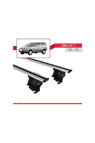 Honda Hr-v I 1999-2005 Arası İle Uyumlu Ace-4 Ara Atkı Tavan Barı Gri