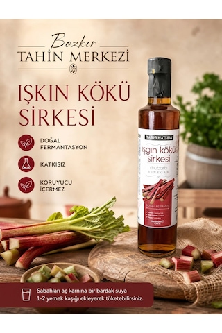 Tabib Natura Bozkır Tahin Merkezi Işkın Kökü Sirkesi Doğal Fermantasyon 500 ML