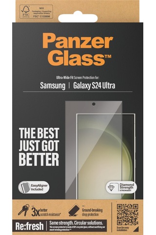 Panzerglass Samsung Galaxy Uyumlu S24 Ultra Ultra-wide Fit Çerçeve Aparatlı Ekran Koruyucu