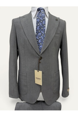 Hermose Signature Brera Gri Torba Cepli Takım Elbise