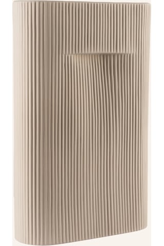 Rıdge Vazo, Gerilli Tasarım, Terracotta, 36 Cm Yüksekliğinde Kahverengi
