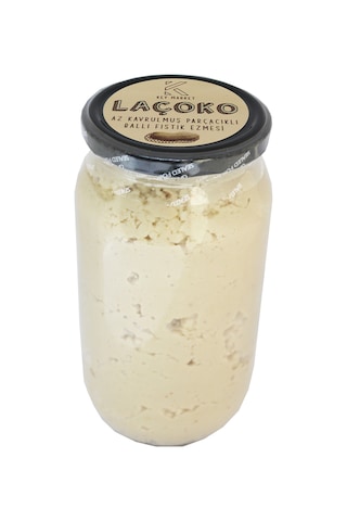Laçoko Doğal Az Kavrulmuş(Çiğ)Parçacıklı Ballı Fıstık Ezmesi 2 KG