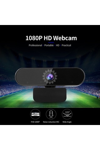Didadodo Full Hd 1080p Geniş Açılı Web Kamerası - Gürültü Önleyici Mikrofonlu, Usb Tak Çalıştır, Daha Fazla Konuşma Sesli Mod