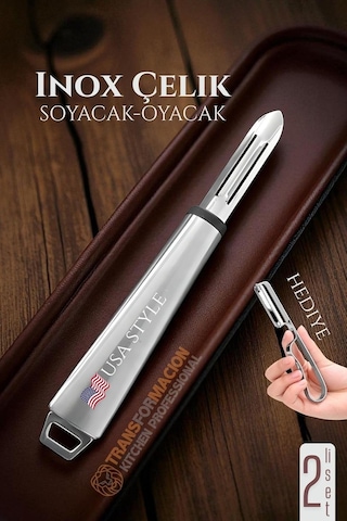 Transformacion Inox Soyacak - Sebze Soyacağı - Kabak Dolma Oyacağı 2 Li Set 722011 Model 2 Diğer