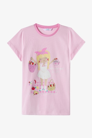 Penti Pembe Kız Çocuk Fresh Picnic Pamuklu 2li Pijama Takımı