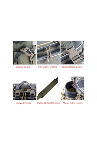 F88 Olta Takımı Çanta Olta Takımı Saklama Çantası Organizatör,siyah