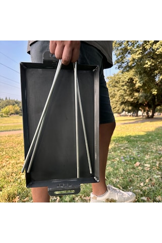 Buff Ateş Üstü Ayaklı Kalın Sac