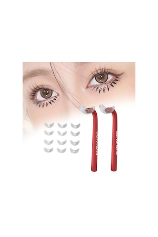 Dolıty 2 Parça Eyeliner Şablonları Kaş Kalemi Yeni Kırmızı Kırmızı