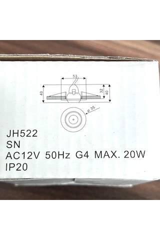 Jüpiter Jh 522 Sıva Altı Gömme Spot - Krom