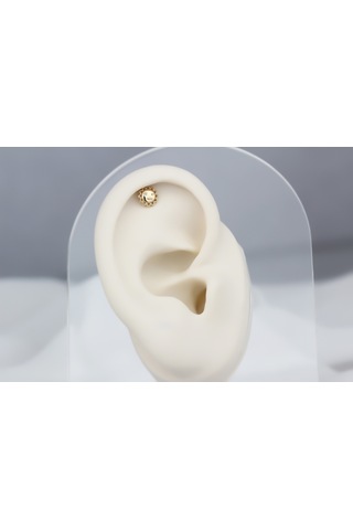 Glorria Altın Güneş Helix Piercing Sarı