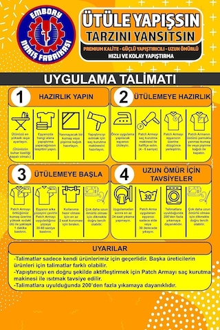Ütü İle Yapışan Arma Yama, Karışık Set-3 9 Adet Ütüyle Yapışan Nakış Dokuma Aplike Patch Diğer