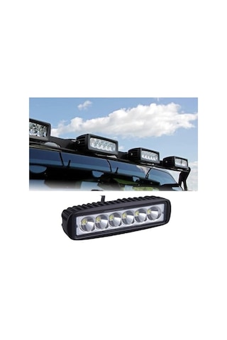 6 Led 18 W Off Road Gündüz Farı Sis Farı Yayıcı Delici Off Road
