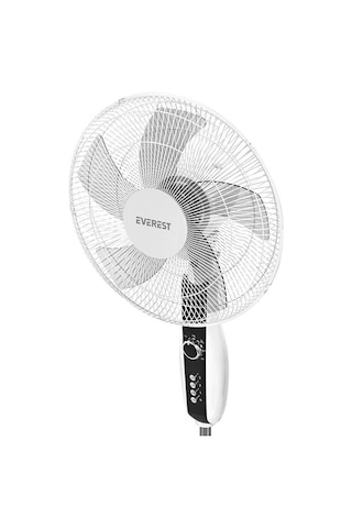 Everest Fapazaryeri Cool Air 16 50 Watt 5 Pervaneli 3 Kademe 1200rpm Zaman Ayarlı Vantilatör - Beyaz