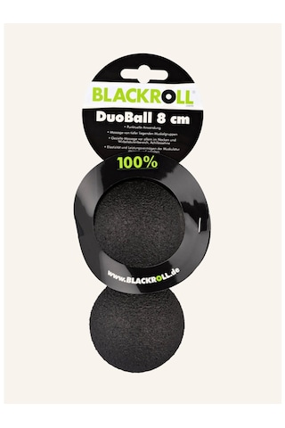 Blackroll Duoball 8 Cm, Sırt, Baldır Ve Kol Kasları Için Hedefli Masaj Topu Masaj Aletleri Siyah