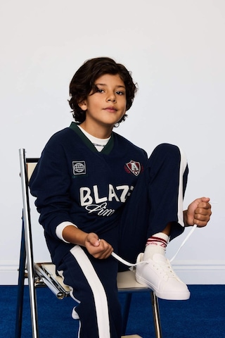 Defacto Erkek Çocuk 2li Takım Baskılı Sweatshirt Eşofman Altı G4387a825wnnv256 Lacivert-nv256