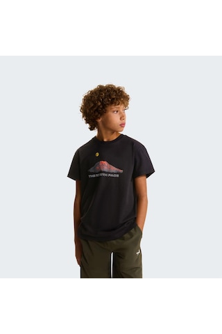 The North Face B Mountaın Nıght Relaxed Ss Tee Genç Tişört Nf0a8g1ujk31 Siyah
