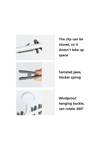 Sones 2 Adet Lsaı07 360 Derece Dönebilen Dolaşma Önleyici Kurutma Rafı Beyaz Gri Diğer