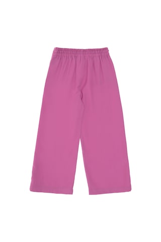 U.S. Polo Assn. Kız Çocuk Fuşya Loose Fit Modal Karışımlı Kanvas Pantolon 50309120-VR023