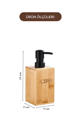Vienev Bambu Uzun Kare Sıvı Sabunluk 255 Ml Çok Renkli