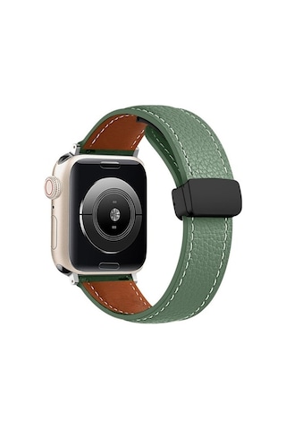 Watch 38mm Kr414 Daks Deri Kordon - Koyu Yeşil Diğer