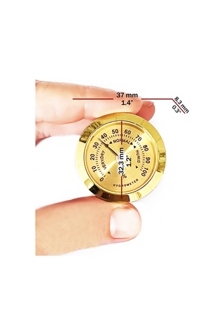 Analog Higrometre Nem Ölçer Humidor Puro Kutusu için Metal Çerçev N11.1837