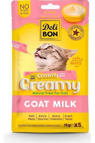 Delibon Creamy Ödül Maması Keçi Sütlü 15gr 5li Paket