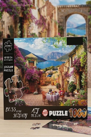 1000 Parçalı Bliss Of The Serenity Manzara Tasarımlı Puzzle 48x68cm Eğitici Çocuk Yapboz