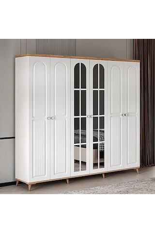 Bohem 6 Kapaklı Komple Mdf Yatak Odası Takımı