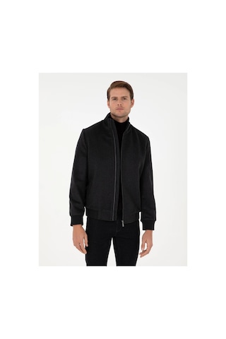 Pierre Cardin Erkek Mont %52 Yün Kapüşonsuz Ve Düz Desen 2039525 Antrasit