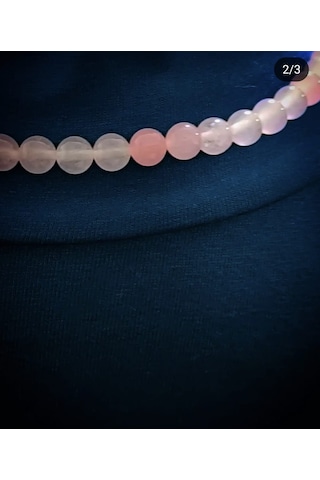 Fy Doğaltaş Pembe Kuvars Kolye Bileklik Set Ve Kalp Sallantı Pembe