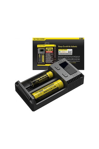 Nitecore New i2 Pil Dolum Kiti (intellicharger) Siyah
