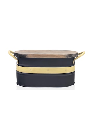 The Mia Galvin Ekmek Saklama Kabı Siyah