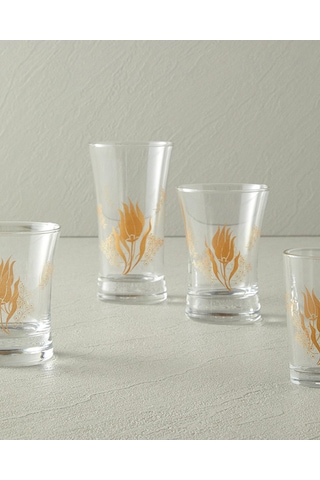Paşabahçe Azur Lalezar Desenli 3'lü Bardak 210ml