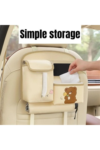 Springsun Araç Koltuğu Çok Fonksiyonlu Saklama Çantası - Su Geçirmez, Geniş Depolama