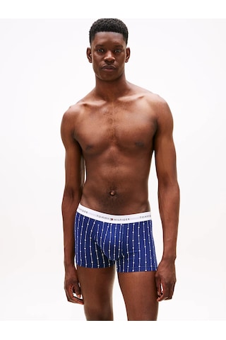 Tommy Hilfiger 3p Trunk Prınt Erkek Sarı Boxer - Um0um02768
