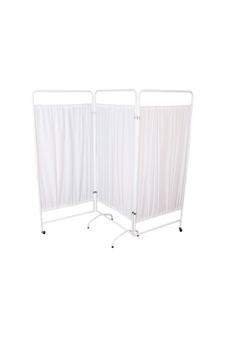 Paravan 3 Katli -Metal Hastane Muayene Paravani-Revir 3 Kanatli