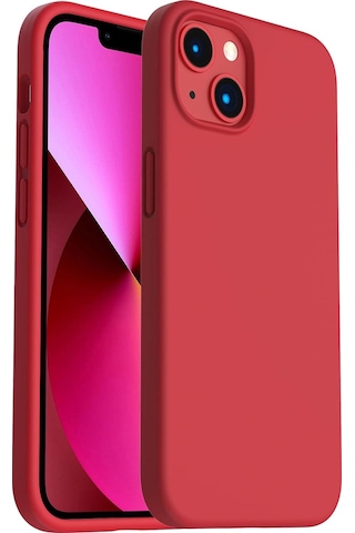 Epico Apple Uyumlu iPhone 13 Magsafe Manyetik Silikon Kılıf Red Kırmızı