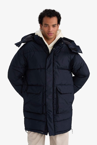 Defacto Su İtici Kapüşonlu Parka Mont F5724ax25cwnv64 Lacivert-nv64