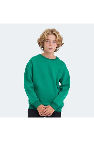 Slazenger LOGAN Çocuk Yeşil Sweatshirt