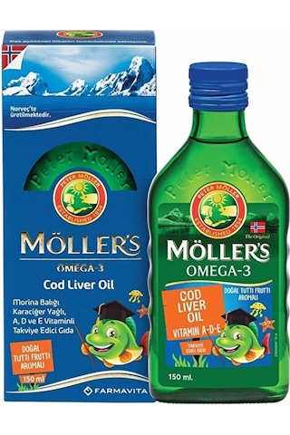 Möllers Omega 3 Tutti-frutti Aromalı Balık Yağı 150 Ml